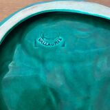 Plat Ancien Condimentier VALLAURIS Céramique Verte Art De La Table Vintage