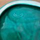 Antique Condiment Dish VALLAURIS Green Ceramic Vintage Tableware