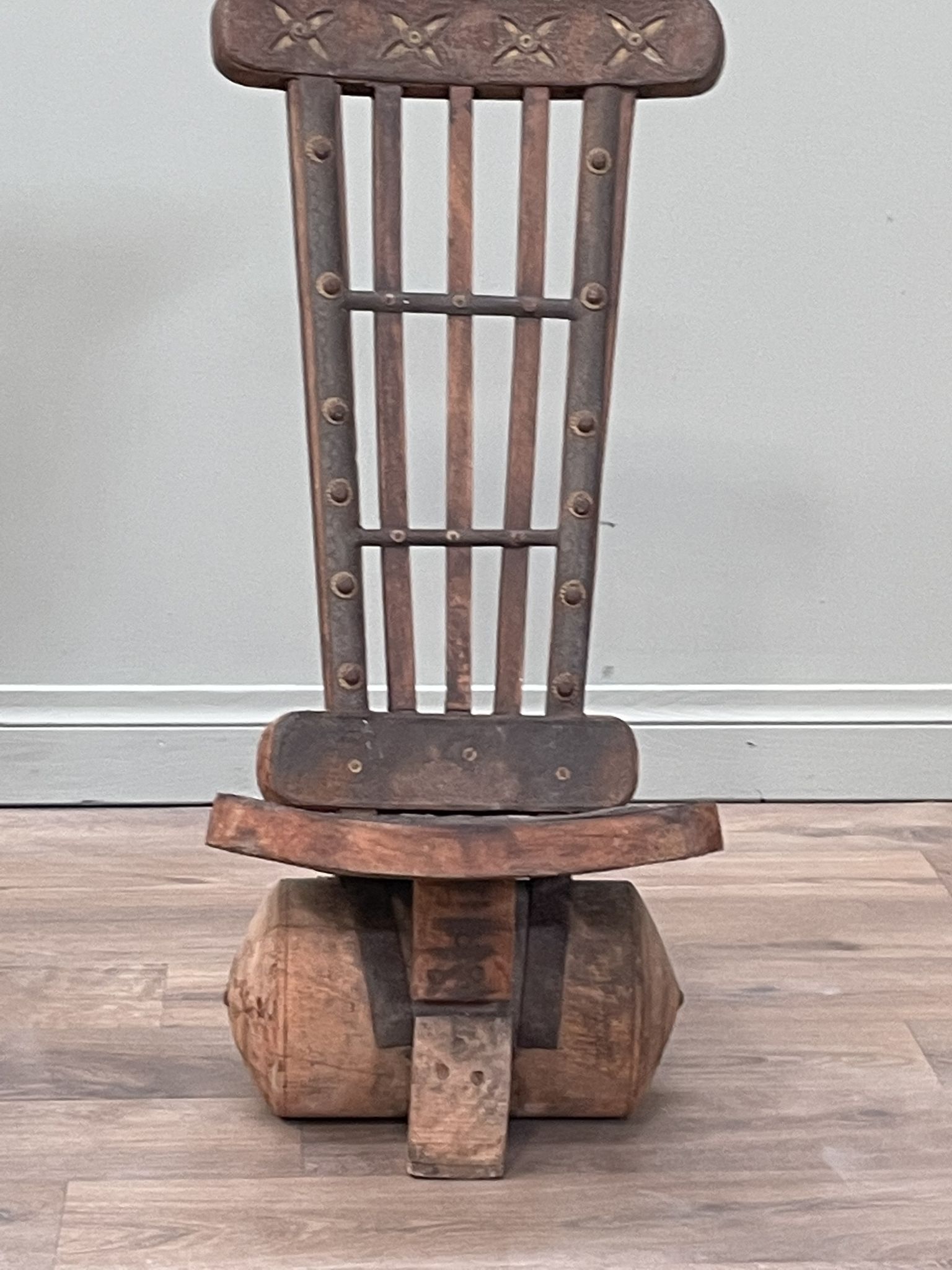 Pair of wooden chairs