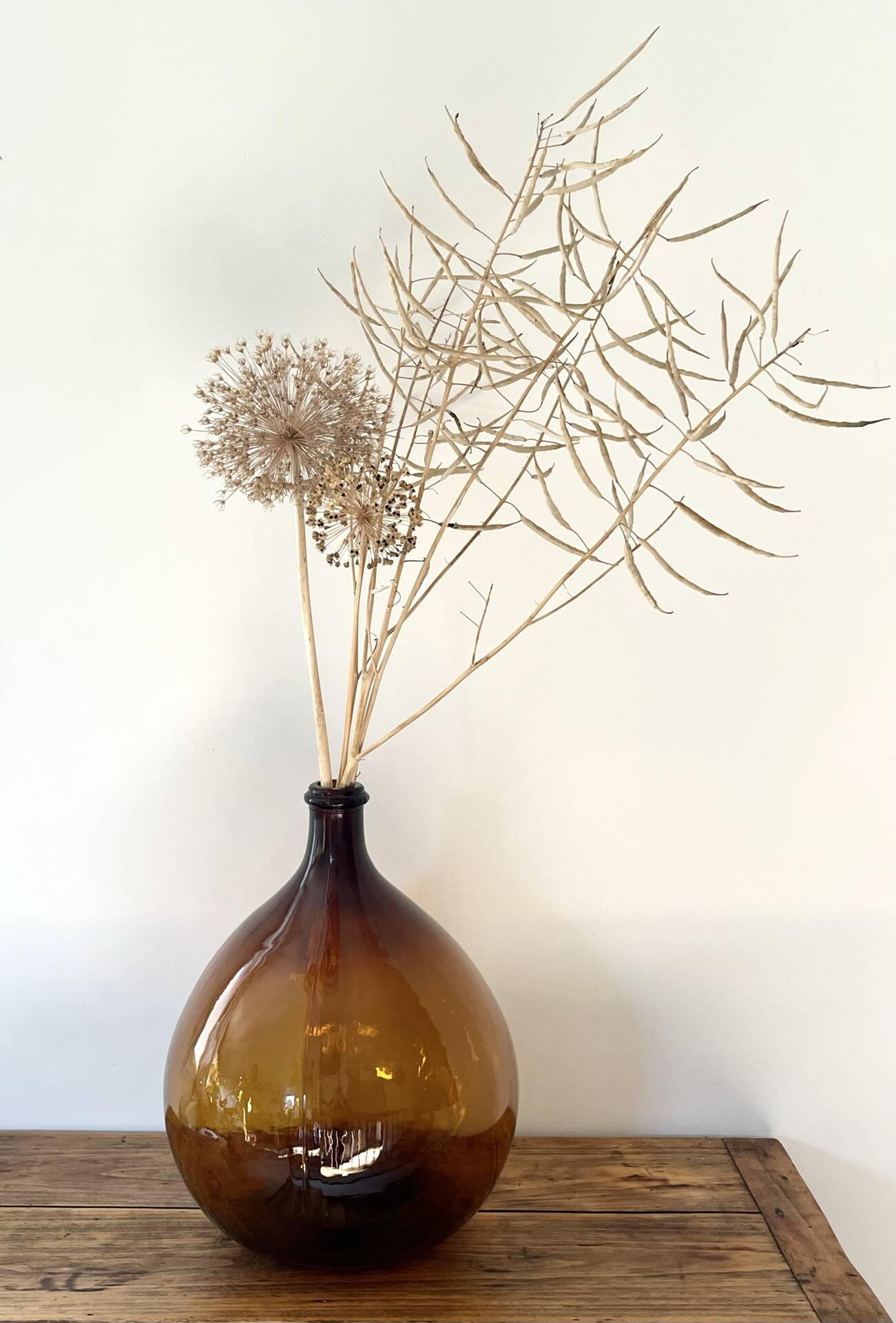 Amber demijohn 10L