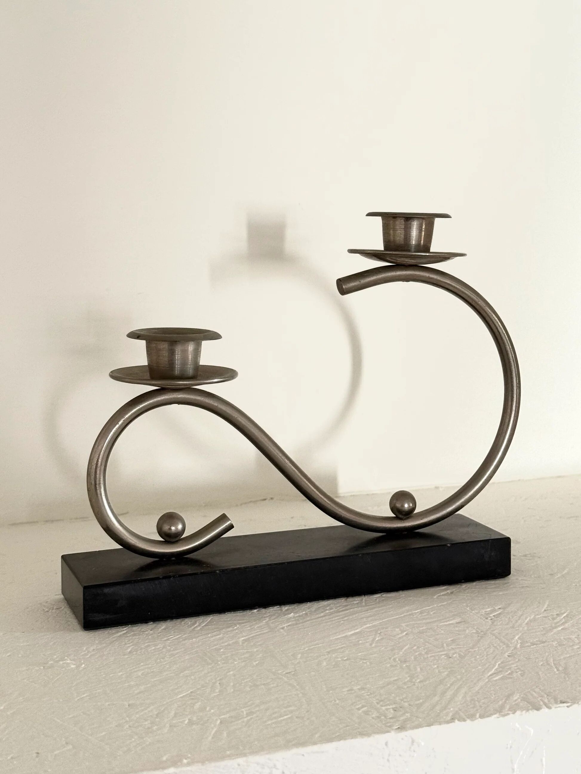 Art Deco candlestick from the 1920s