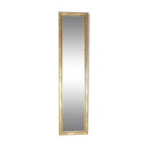 Miroir 91x22cm cadre doré rectangle longiligne stuc