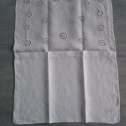 Old infant pillowcase embroidered/monogrammed cotton :49x33cm
