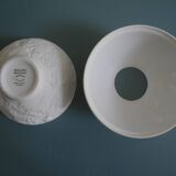 old Limoges Deshoulières porcelain tealight holder