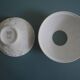 old Limoges Deshoulières porcelain tealight holder