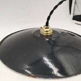 4 enameled sheet metal pendants