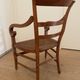 Fauteuil paillé Louis Philippe