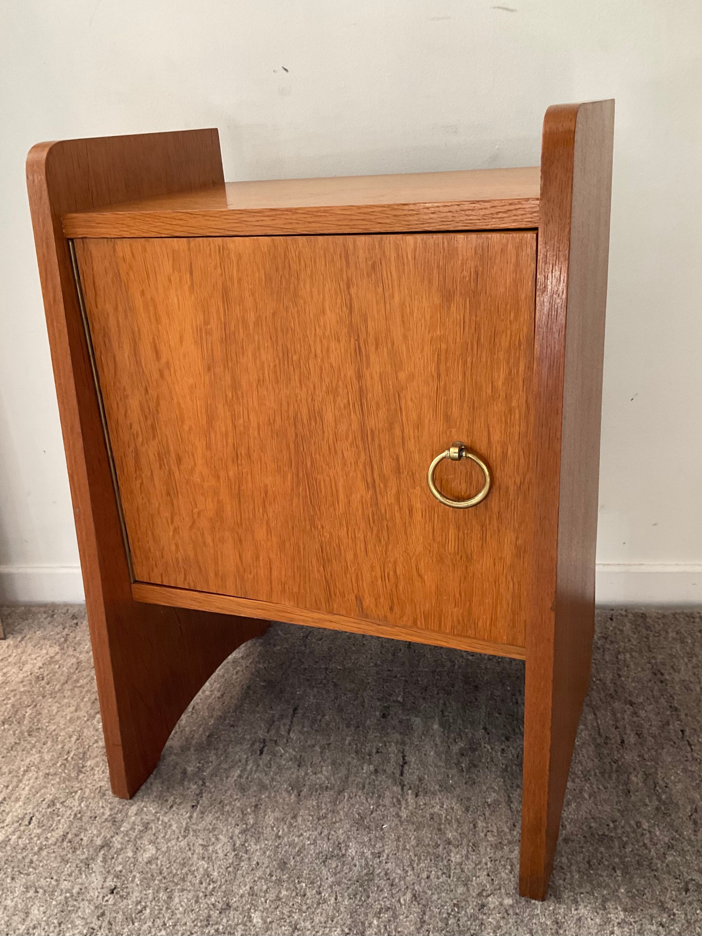 Vintage teak bedside table 60s-70s