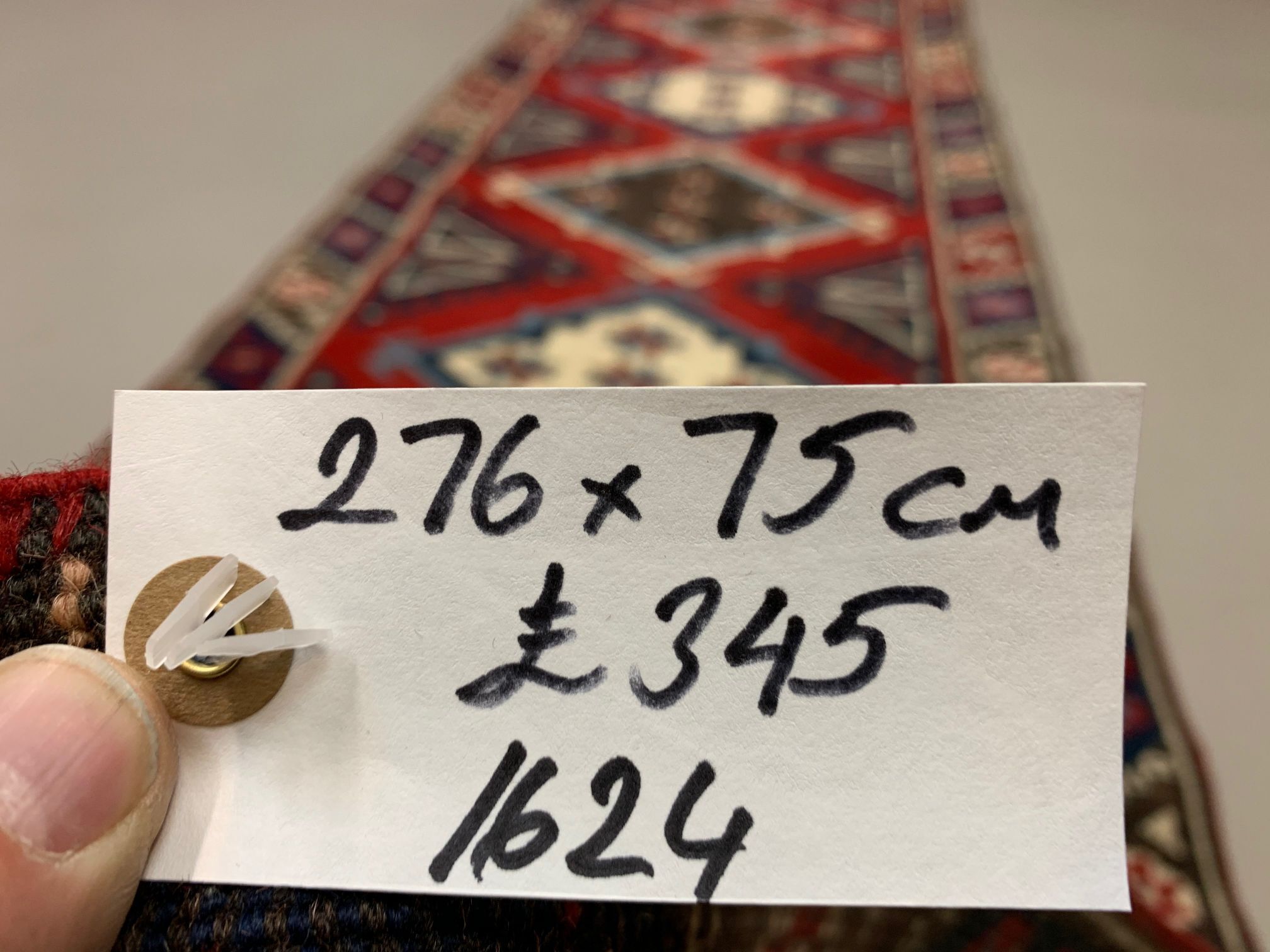 Turkish Runner 276x75 cm Tribal Rug