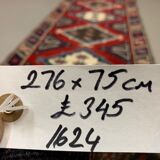 Turkish Runner 276x75 cm Tribal Rug