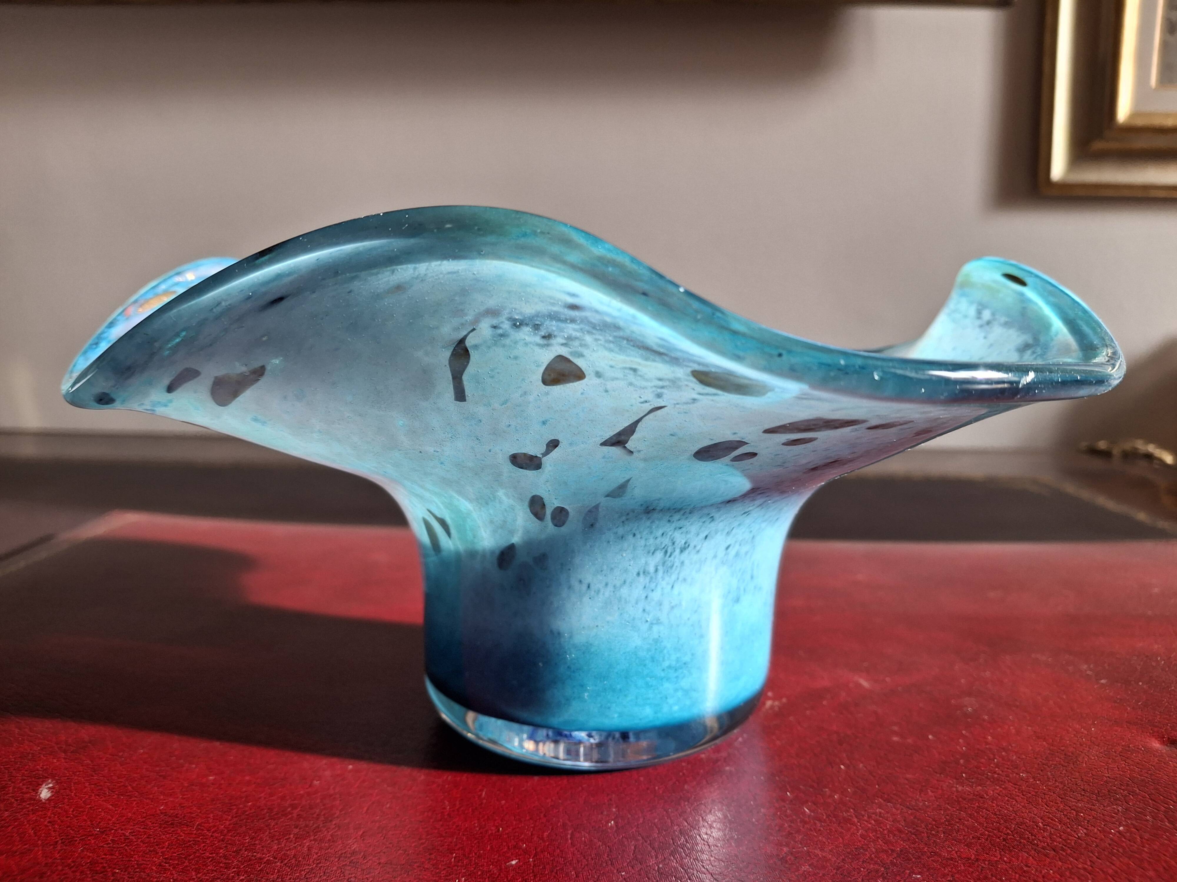 Rare large Jean-Michel Operto glass bowl, signed, 23 cm