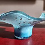 Rare large Jean-Michel Operto glass bowl, signed, 23 cm
