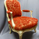 Pair of chairs style Louis XV XIX