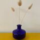 Vase soliflore en verre bleu cobalt