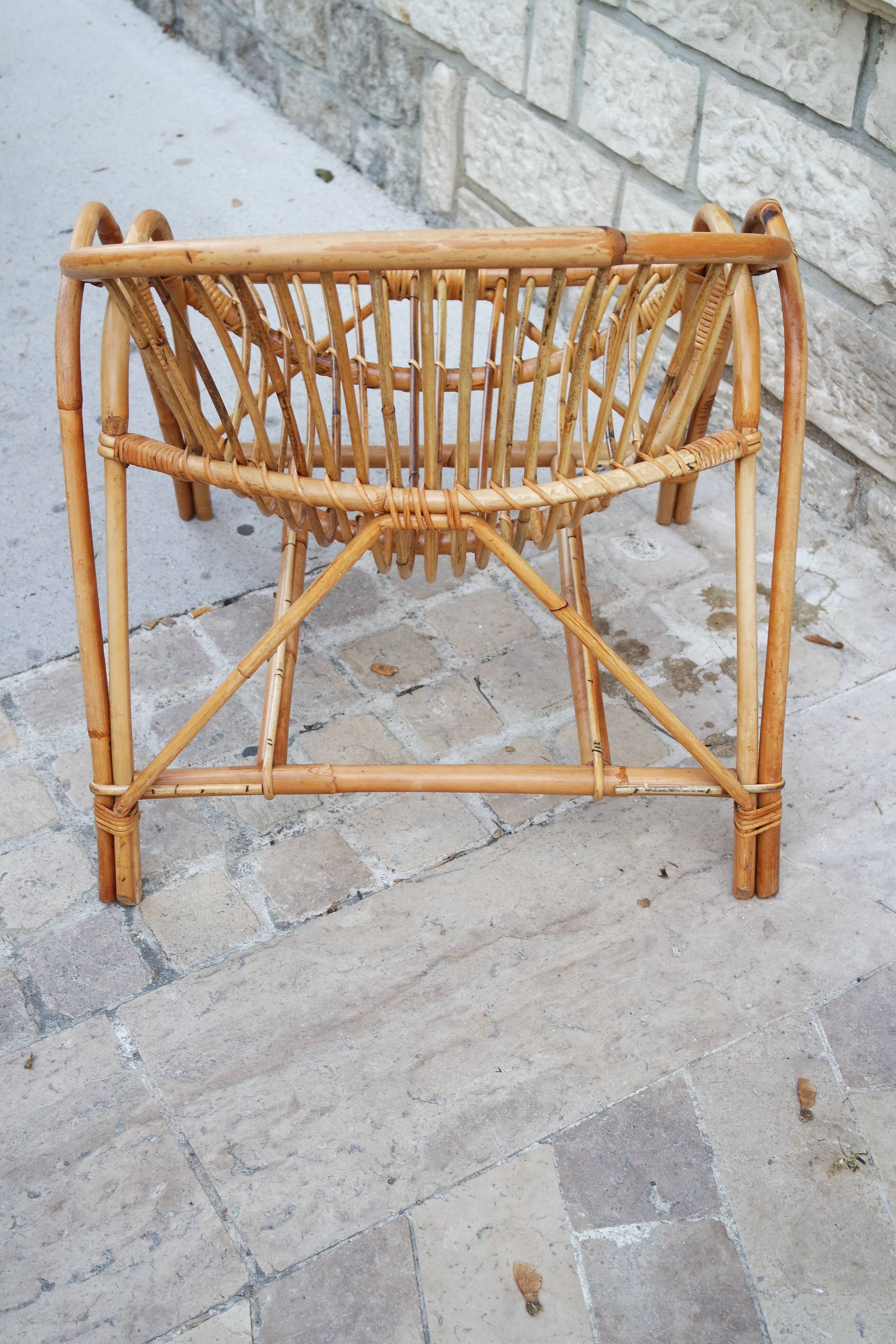 Rattan armchair for adult stun 60