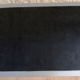 *Table with concrete top and industrial style stainless steel contour