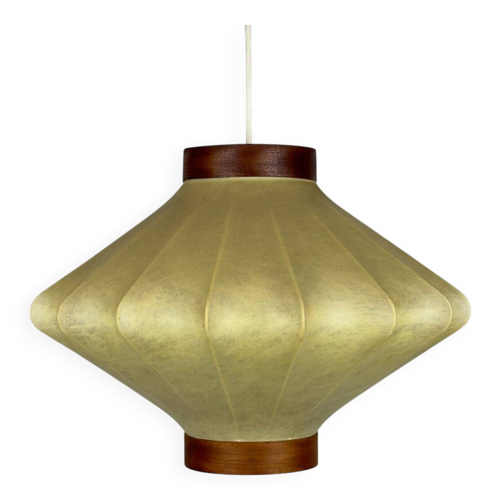 Mid-century modern Italian Cocoon pendant lamp from the 1960s.