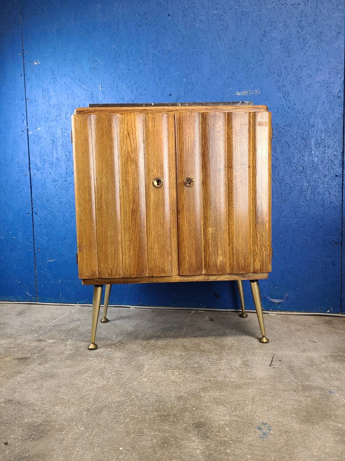 End table, vintage art deco bedside