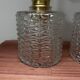 Pair of seventies glass globe wall lights