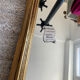 Vintage gold baroque mirror from the 1970s.