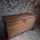 Antique marriage chest in oak / blanket chest – 18th century, Auvergne, France