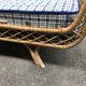 Vintage rattan bed 1970