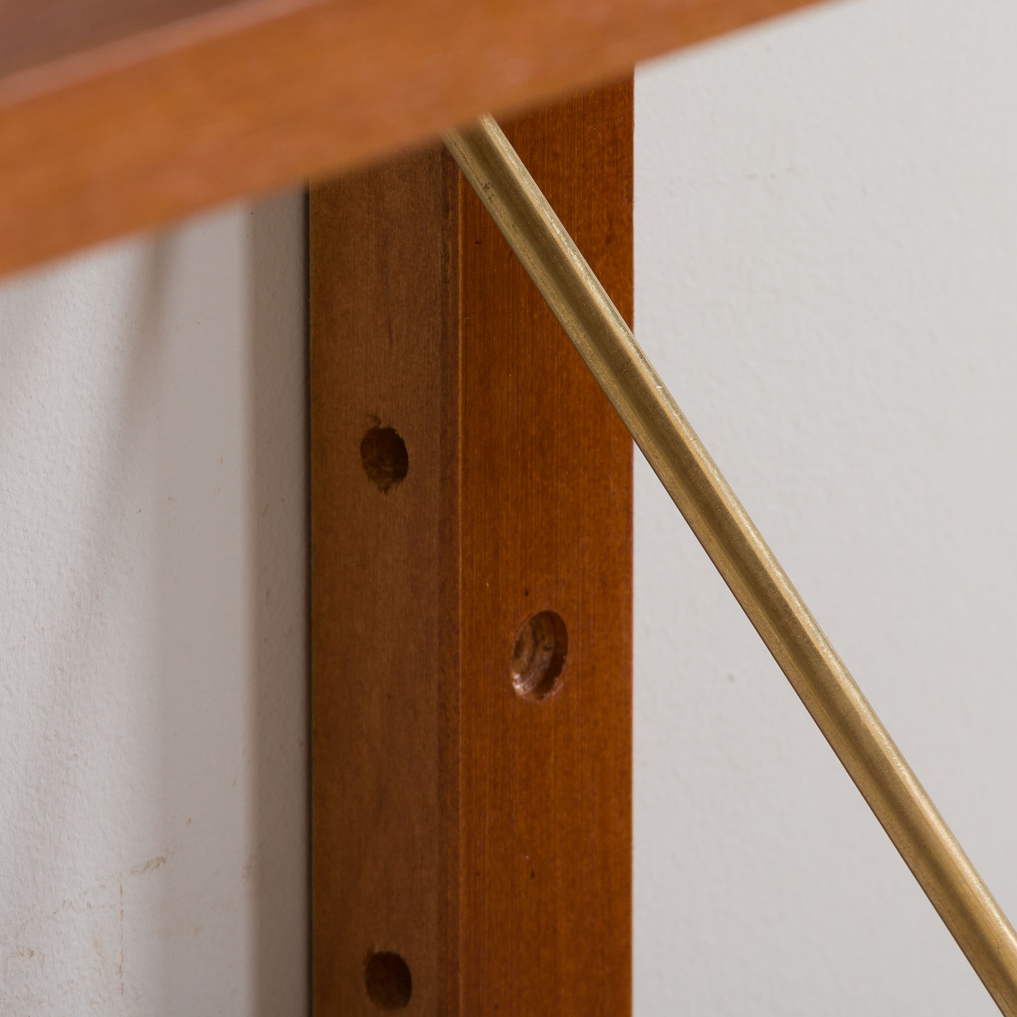 Danish wall unit in teak - modular shelving system 6 shelves