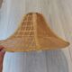 Vintage conical rattan/wicker ceiling lampshade