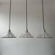 Lot 3 anciennes suspensions verre art-deco