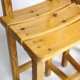 Pair of solid pine stools