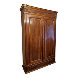 Louis-Philippe style wardrobe with a low drawer
