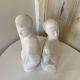 Duo Man Woman Plaster Busts - Style of Lindsey B. Balkweil
