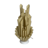 Vintage 1970s Georgia Jacob Corolle lamp, yellow-flavored - 51 cm