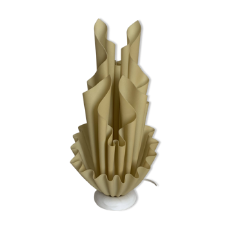 Vintage 1970s Georgia Jacob Corolle lamp, yellow-flavored - 51 cm