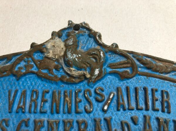 Plaque concours agricole varennes-sur-allier 1989