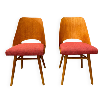 Paire de chaises de salle à manger TON Modèle 514 – Radomír Hofman, années 1960