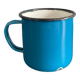 Small blue cup Swallow brand enameled sheet metal