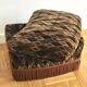 Ottoman footrest in Velvet diamond art deco style