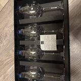 Lot of 4 Crystal Wine Glasses from Sèvres, France