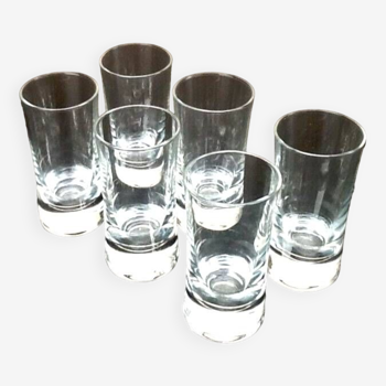 6 Shot glasses Classic tube glass