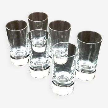 6 verres tube à shot classiques