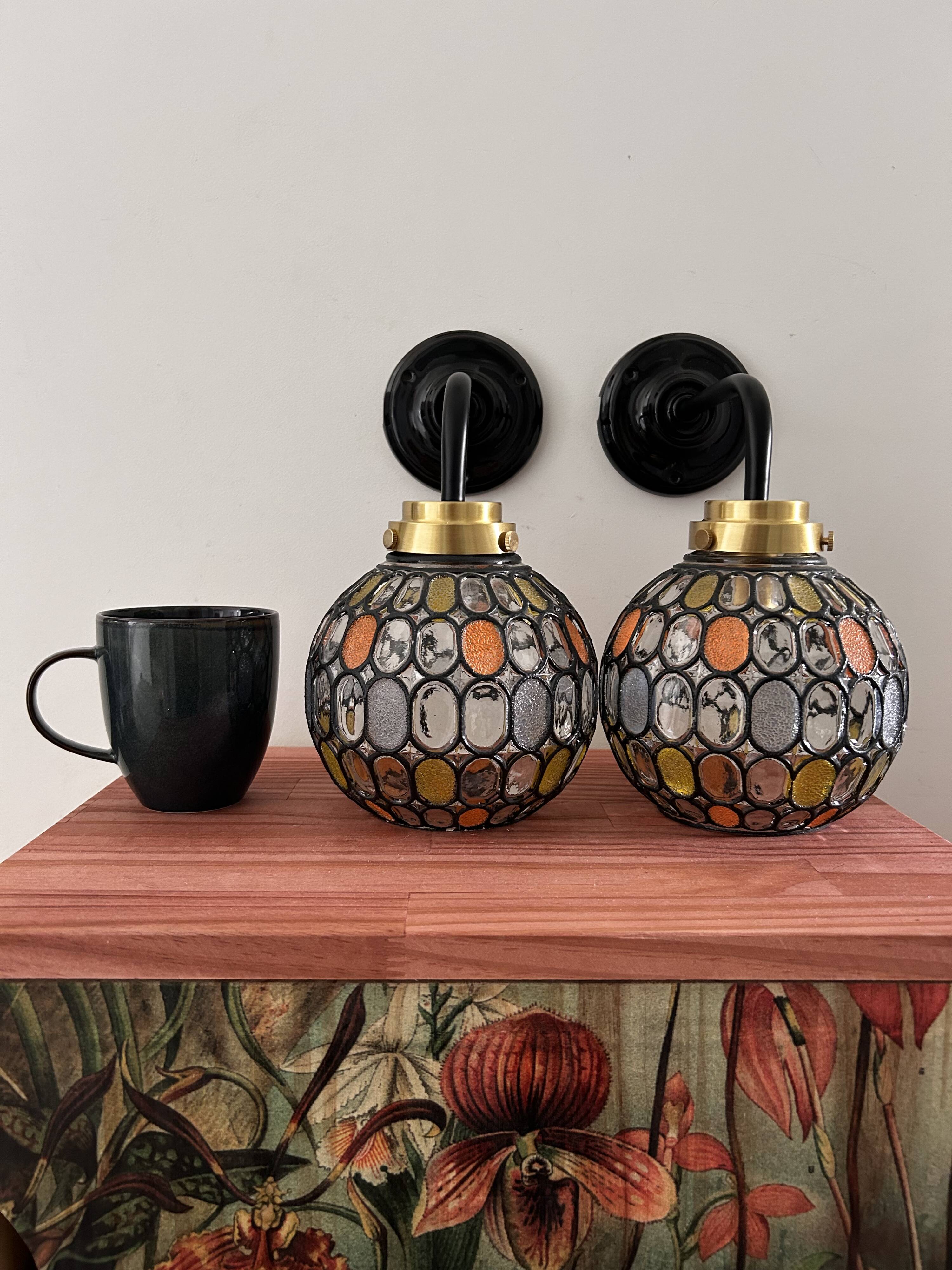 Pair of vintage wall sconces