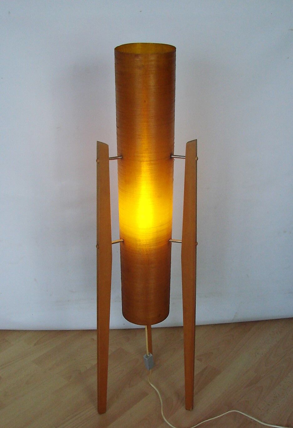 Novoplast serd rocket floor lamp, czechoslovakia 1960s.