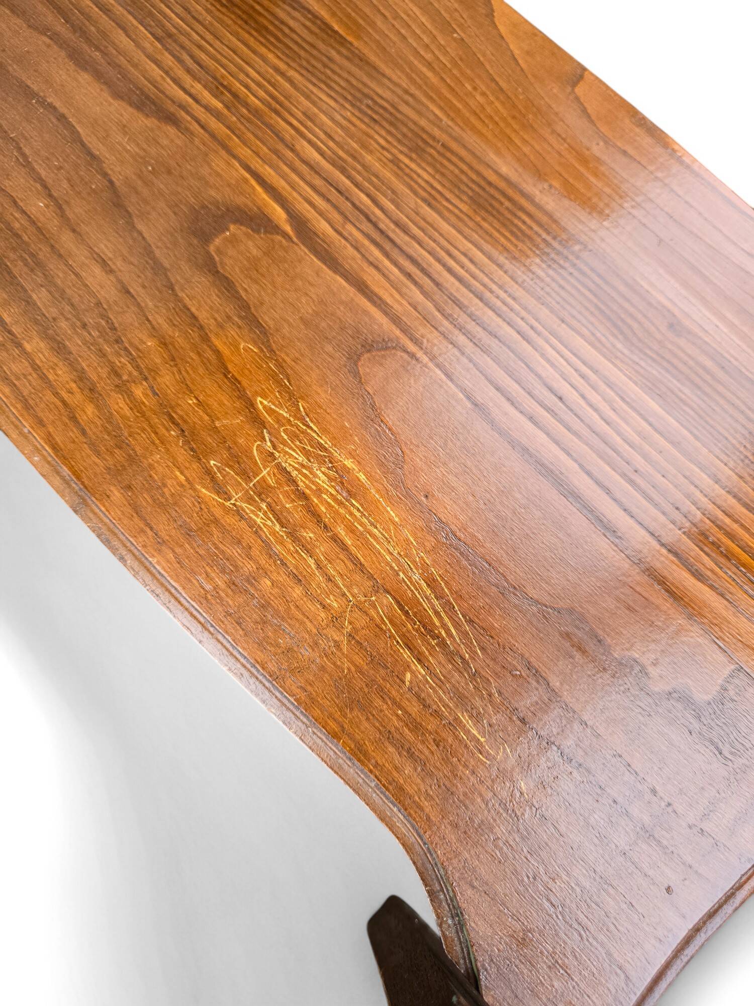 Louis XV style cherry wood table with extensions
