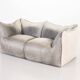 Mario Bellini 2-Seat Le Bambole Sofa for C&B Italia in Leather & Fabric 70s