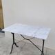 Marble and antique cast iron bistro table