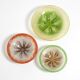 Three large colored 1930s glass bowls by Karl Wiedmann for WMF Ikora
