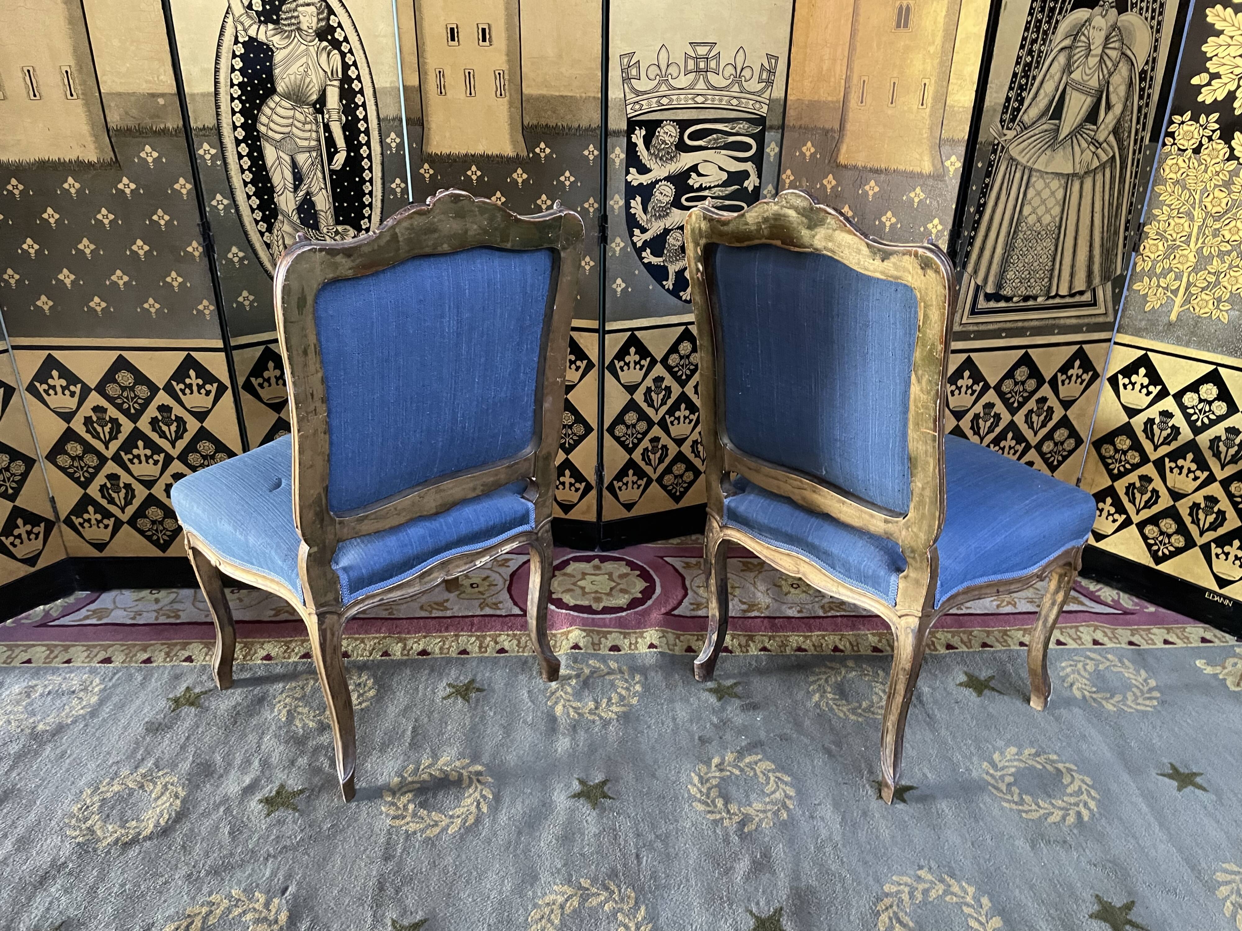 Complete living room louis XV style gilded wood 1900