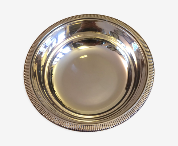 Ercuis plat creux métal argenté