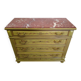 Commode ancienne avec marbre